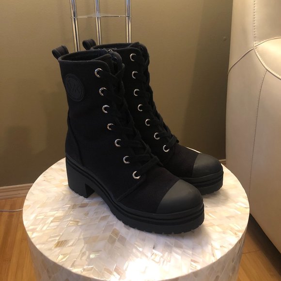 michael michael kors corey canvas combat boot